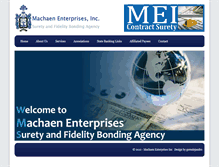 Tablet Screenshot of machaenenterprises.com
